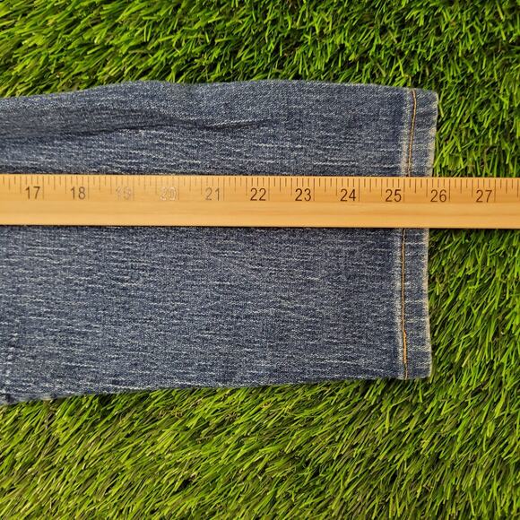 SASSON Tapered Denim Jeans Womens 2/3 26x26 TALON Zip Retro - Picture 16 of 16